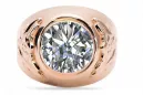 Ring Vintage Jewlery Zircon Original Vintage 14K Rose Gold vrc078r